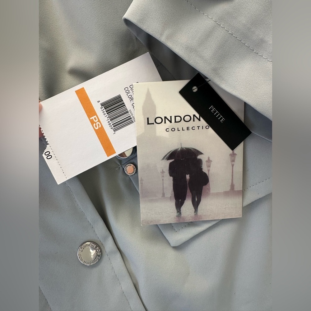 NWT London Fog Hooded Trench Coat - Picture 8 of 10